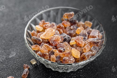 Preview: cane sugar rock sugar crystals pieces candy brown sugar candied sugar big rock caramel eating