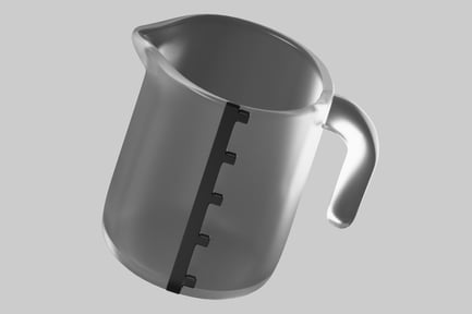 Preview: Shiny Measuring Cup with Increments
