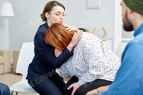 Preview: Comforting Patient During Group Therapy Session