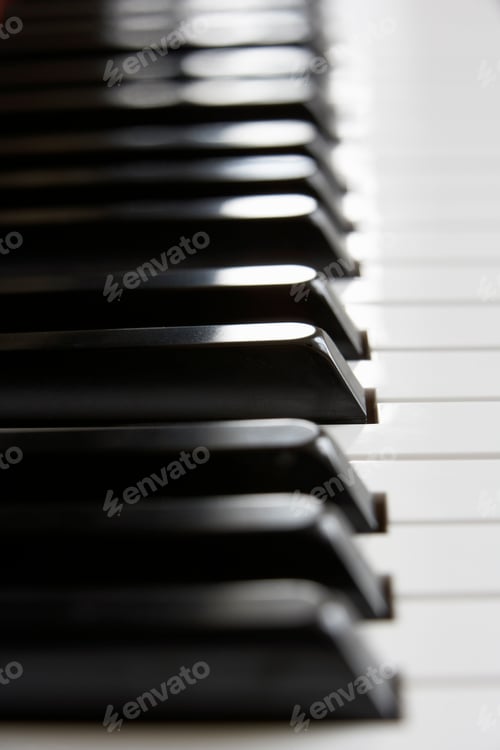Preview: Close up of piano keys