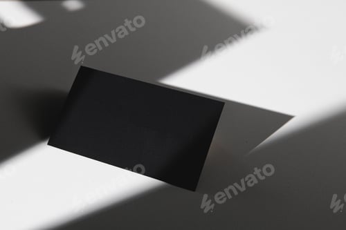 Preview: Dark photo of business identity template mockup