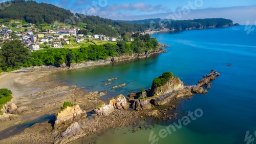 Preview: Breathtaking covas beach embraces the picturesque coastline of viveiro, galicia