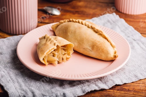 Preview: Fresh Baked Cabbage Pies on Plate