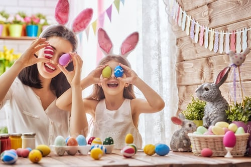 Preview: family preparing for Easter