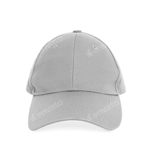 Preview: Stylish grey baseball cap isolated on white