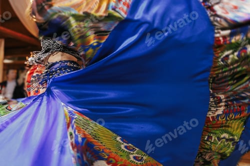 Preview: Woman performing romany dance and folk songs in national clothing