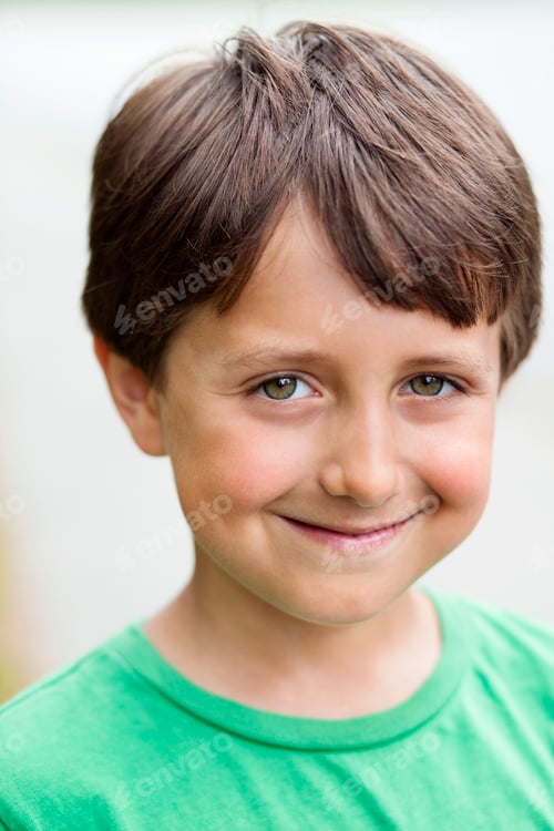 Preview: Portrait of cute happy boy