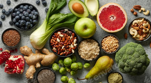 Preview: various fresh healthy products