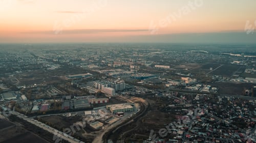 Preview: Bucharest Urban Real Estate Area in Romania, Aerial View