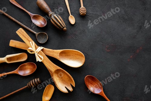 Preview: Wooden cutlery kitchen ware