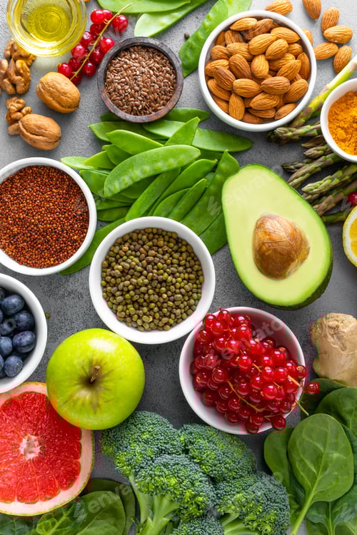 Preview: Healthy food background