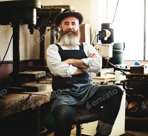 Preview: Handyman Occupation Craftsmanship Carpentry Concept