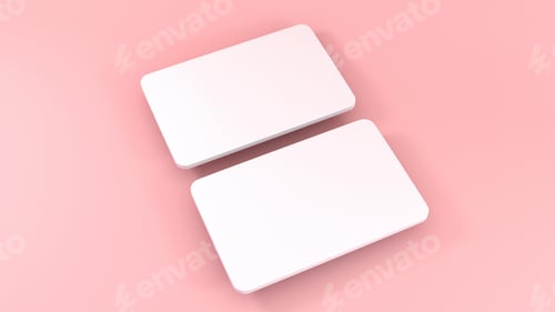 Preview: Empty Business Card Mockup, Blank Professional Luxury Card Mock-up