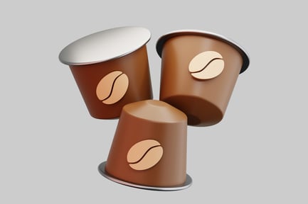 Preview: Three Coffee Capsules 3D