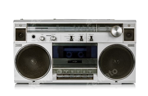 Preview: Portable vintage radio cassette recorder