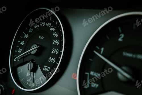 Preview: Modern luxurious car interior in winter