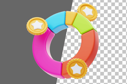 Preview: Token Allocation 3D Icon