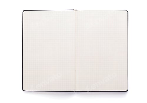 Preview: notepad or notebook paper at white background