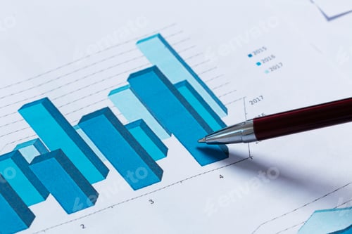 Preview: financial graph and chart