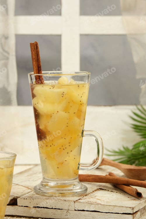 Preview: Setup Nanas or Pineapple Cinnamon Punch Stew, Indonesian Traditional Drink