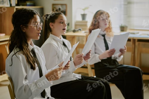 Preview: Students Practicing Singing in Music Class Setting