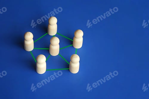 Preview: Communication, exchange of information, networking and teamwork concept