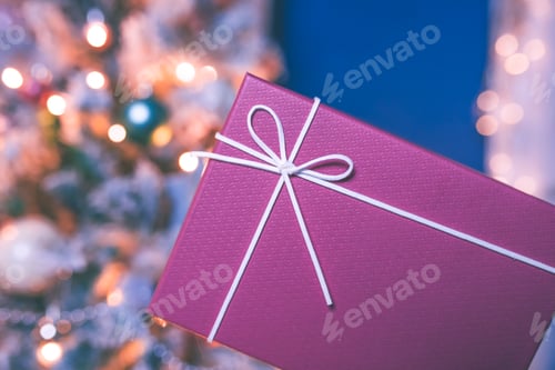 Preview: Christmas gifts in magic holiday light.