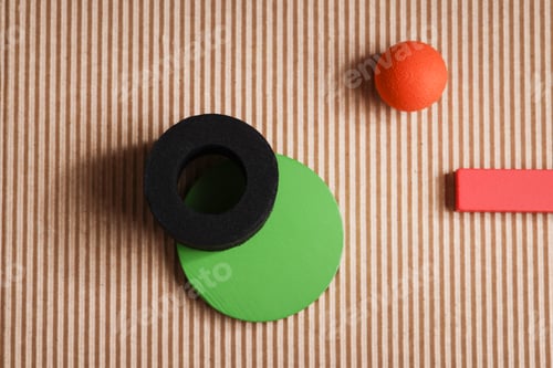 Preview: Art background, geometric abstract composition, simplicity concept. Abstract background