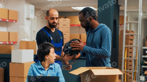 Preview: Small business owners doing quality control before shipping order