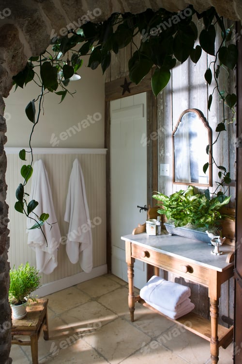 Preview: The interior of a traditionally built and furnished farmhouse, in the country.