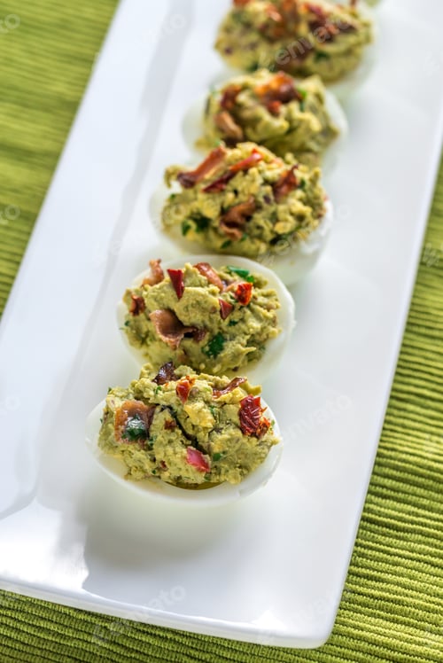 Preview: Bacon guacamole deviled eggs