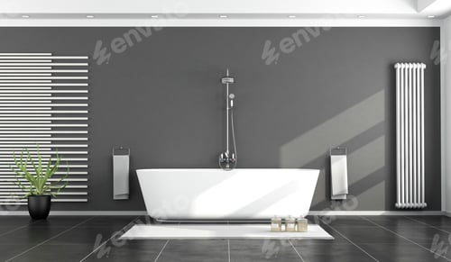Preview: Black and white modern bathroom