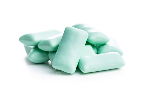 Preview: Mint chewing gum pads.