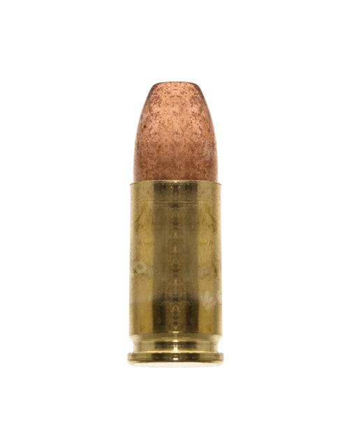 Preview: 9mm Bullet isolated on white