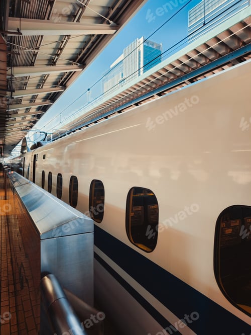 Preview: Modern Train Passing On The Japanese Railroad