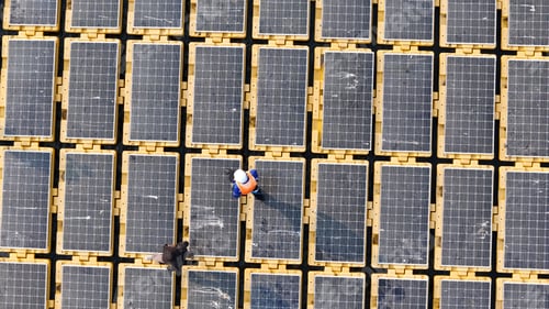 Preview: Renewable Energy Eco Technology Electric Power Industry Solar Panels on Floating