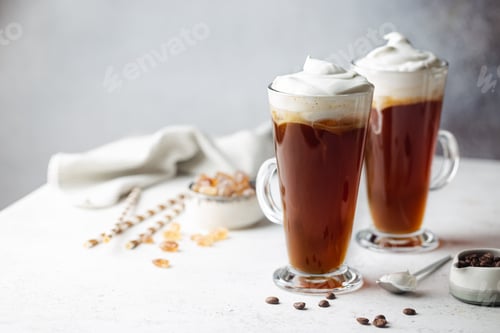 Preview: Iced coffee in a tall glass