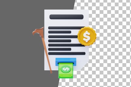 Preview: Retirement Withdrawal 3D Icon