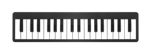 Preview: digital piano on a white background
