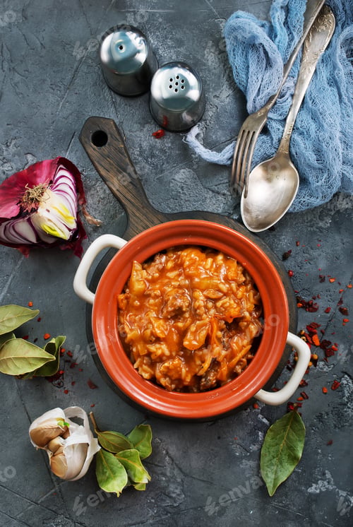 Preview: minced meat with rice
