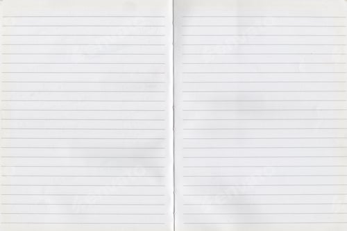 Preview: Open Notebook With Lined Pages for Writing