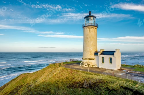 Preview: North Head Lighthouse at Pacific coast, built in 1898