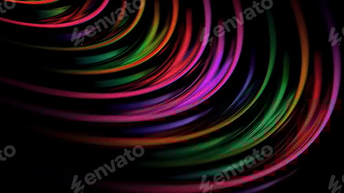 Preview: Retro abstract background, shiny flow shape with grain and gradient effect