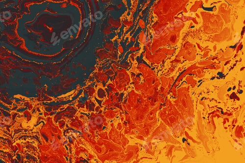 Preview: Vibrant oil painting with an abstract pattern - perfect for wallpaper