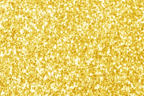 Preview: Golden yellow glitter bokeh background.