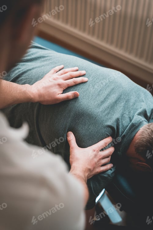 Preview: Vertical closeup of massage and stretching