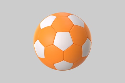 Preview: Orange and white football
