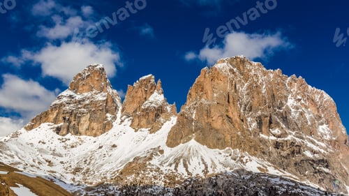 Preview: Stunning view of great Dolomites in Italy, Europe