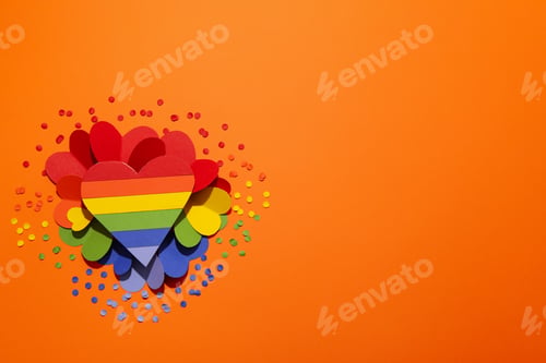 Preview: Composition for Pride and LGBTQ community, space for text