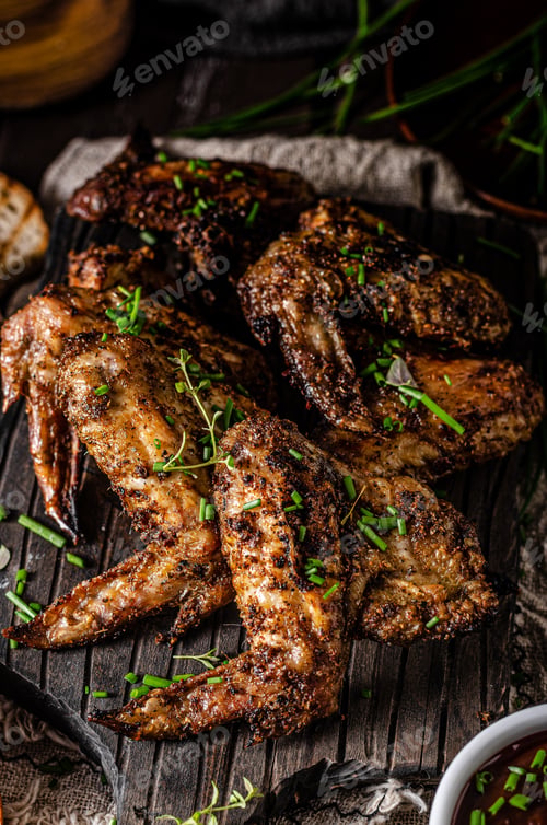 Preview: Grilled barbecue chicken wings